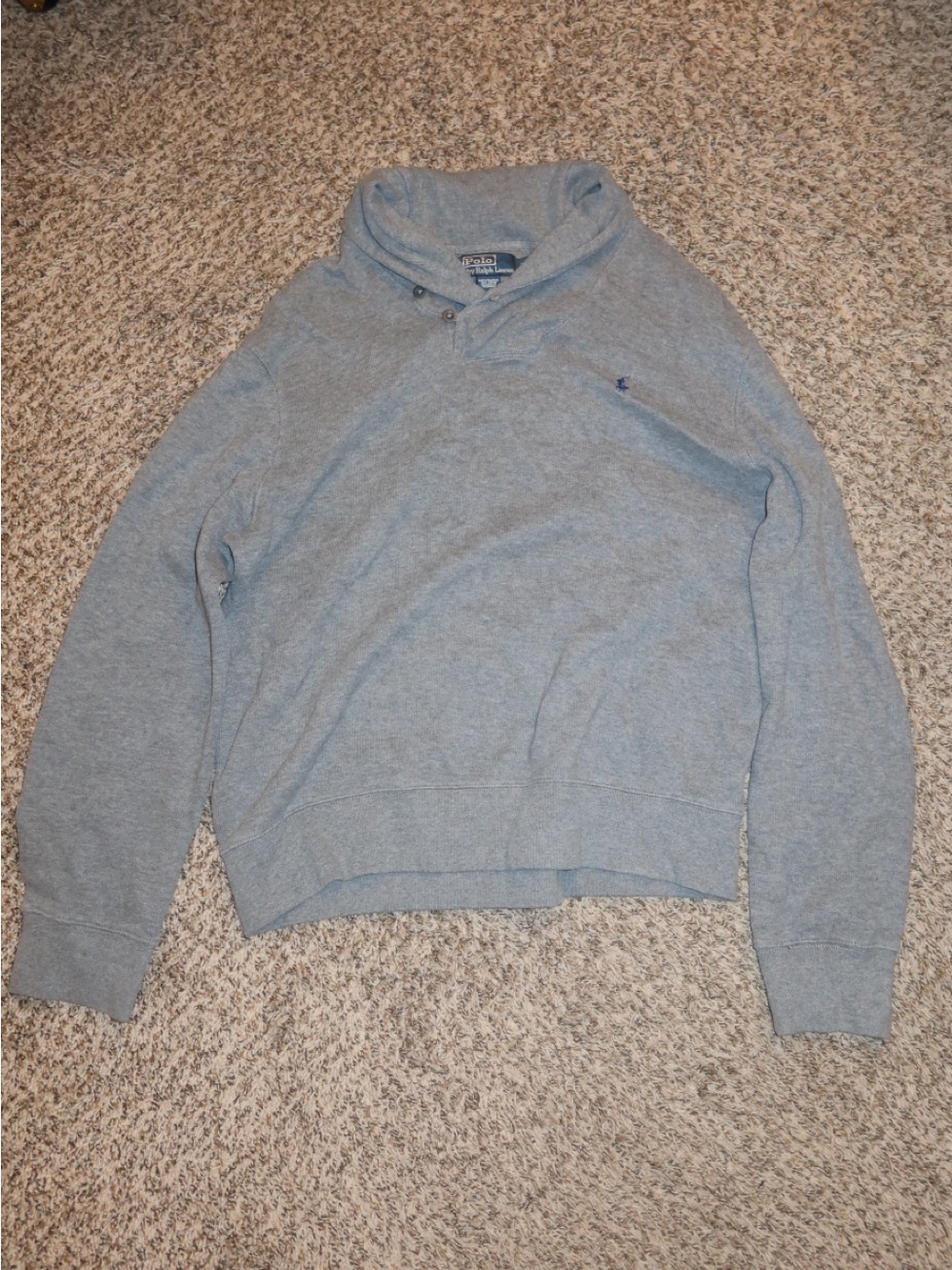 Polo by Ralph Lauren Light Gray Turtleneck Sweater
